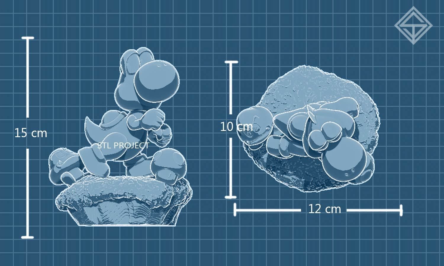 Yoshi 3D print model_4
