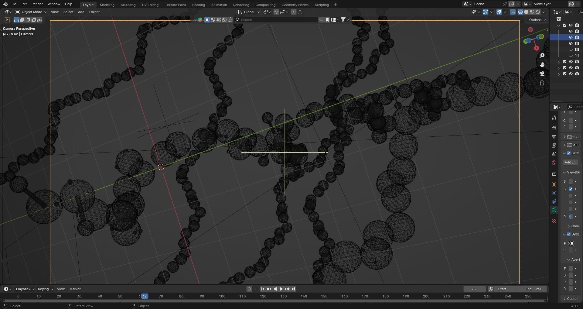 a detailed molecular structure of RNA molecules Low-poly 3D model_2