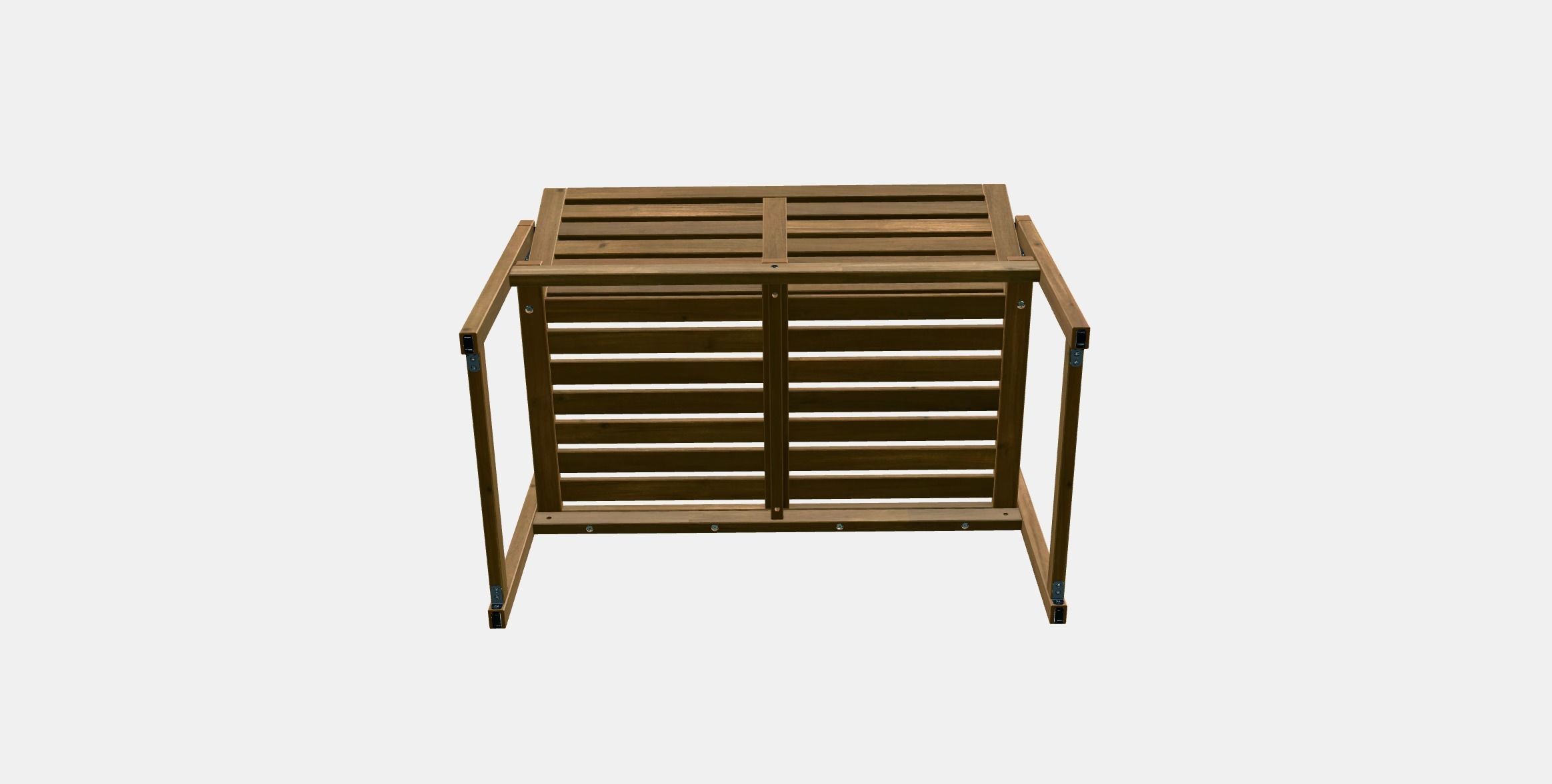 NAMMARO Bench with backrest outdoor Low-poly 3D model_7