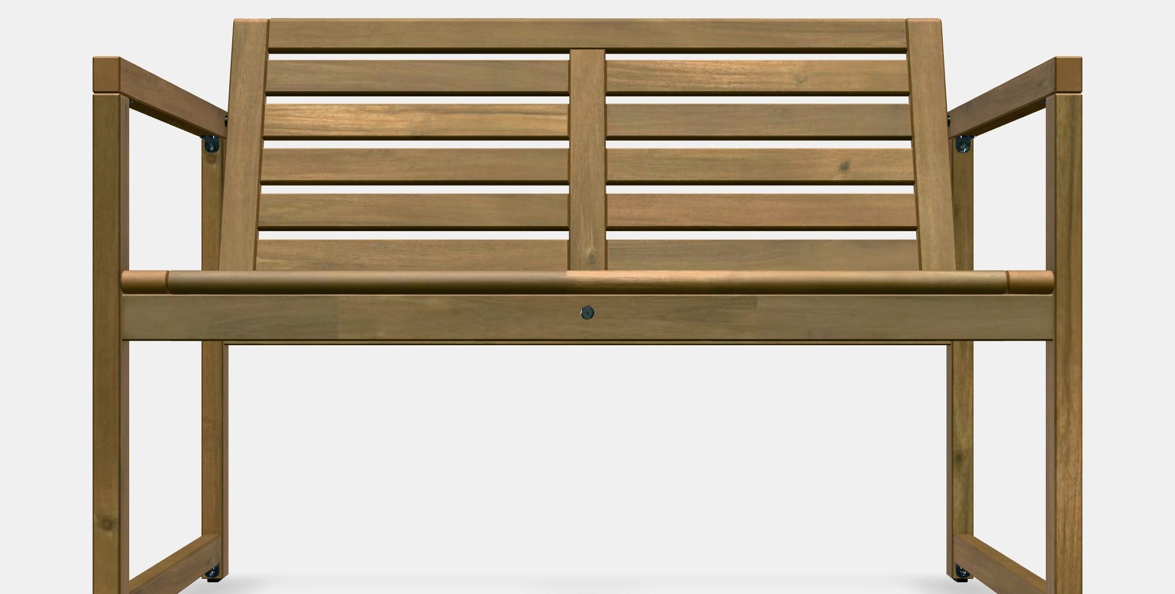 NAMMARO Bench with backrest outdoor Low-poly 3D model_11