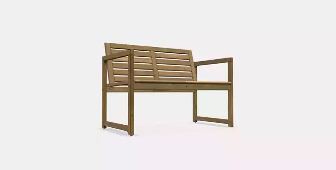 NAMMARO Bench with backrest outdoor