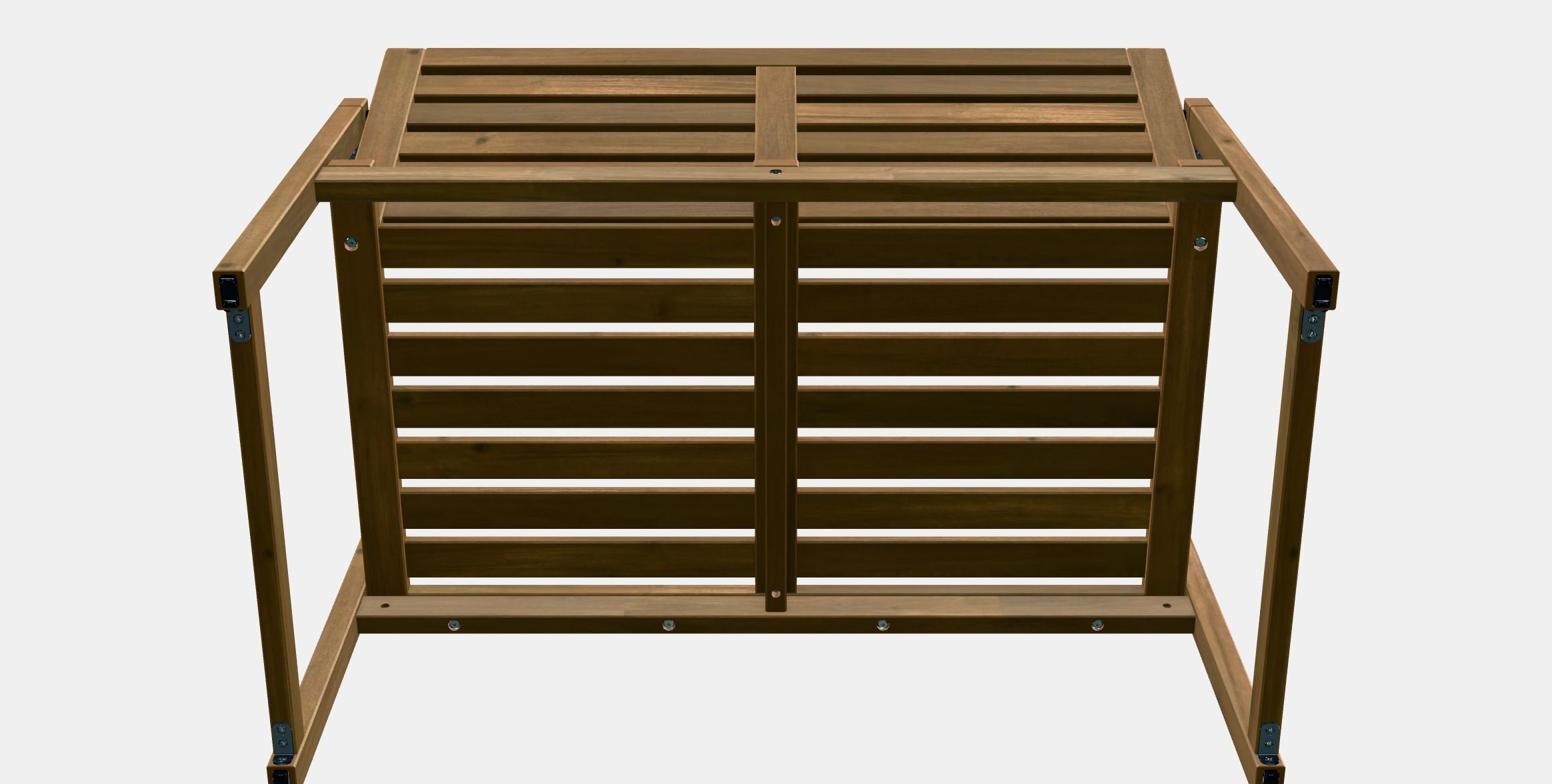 NAMMARO Bench with backrest outdoor Low-poly 3D model_8