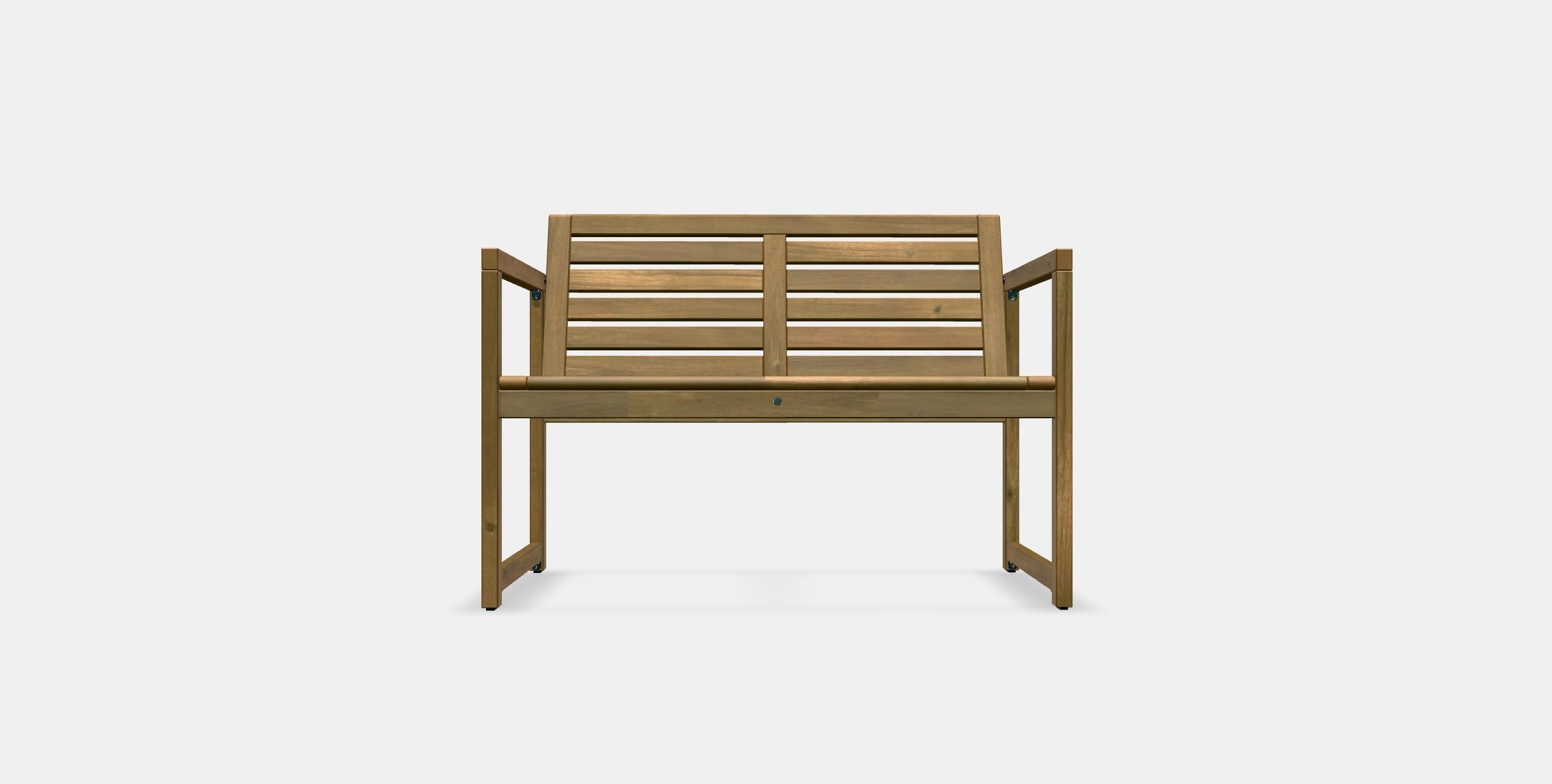 NAMMARO Bench with backrest outdoor Low-poly 3D model_10