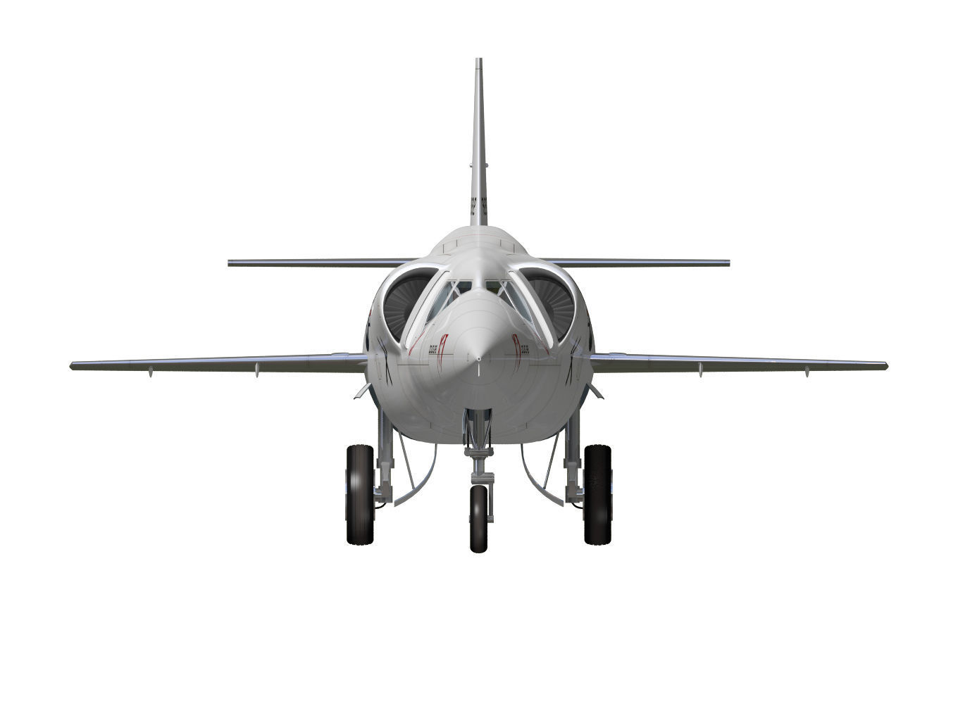 Douglas X-3 Stiletto 3D model_13