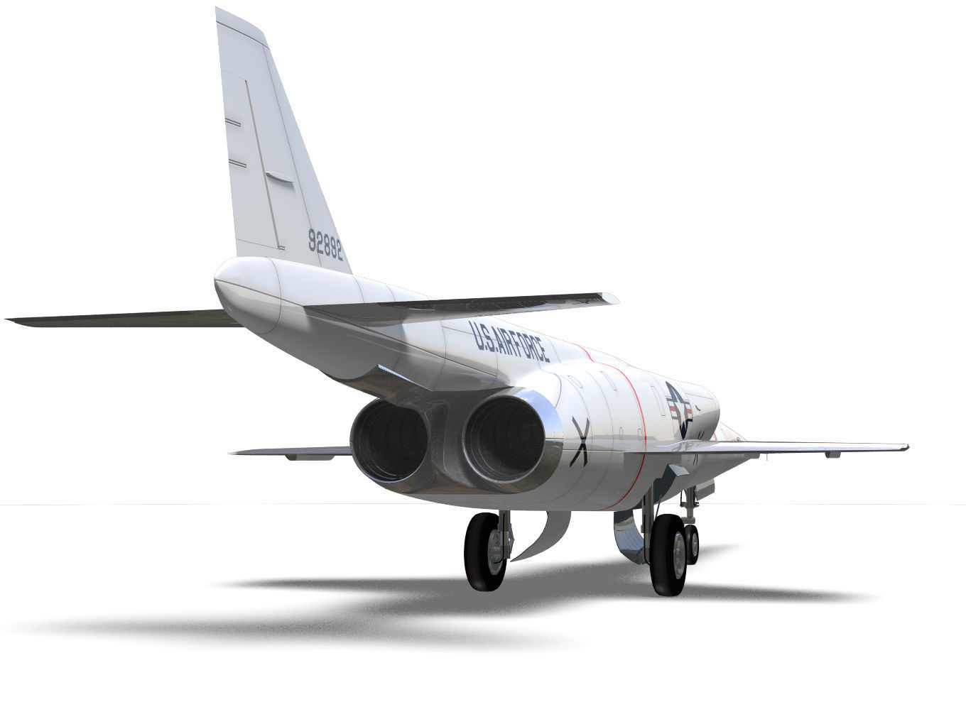 Douglas X-3 Stiletto 3D model_8