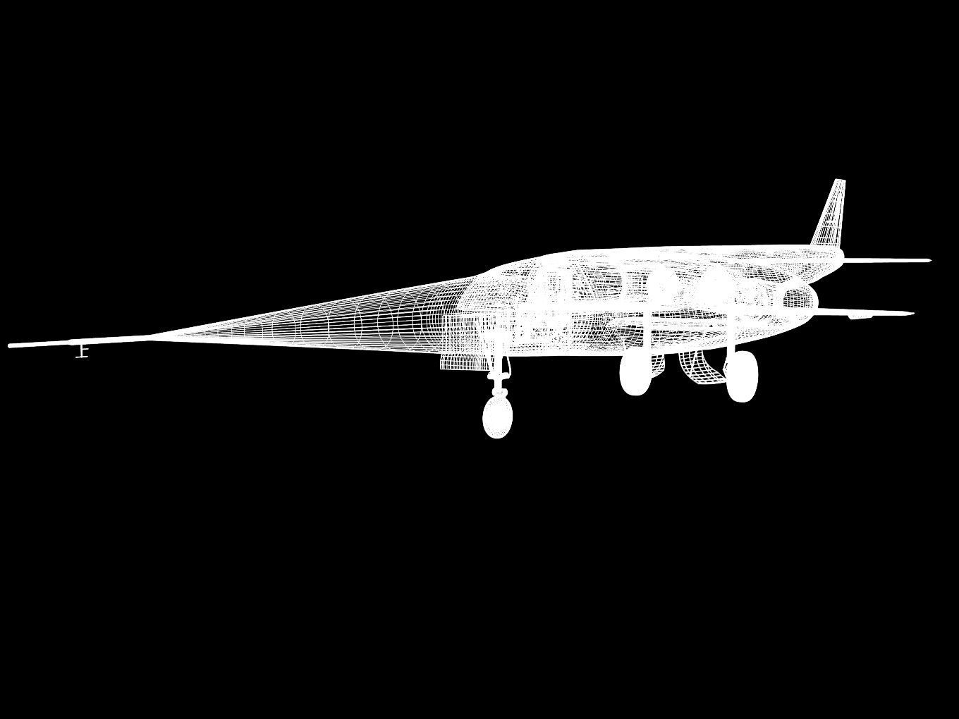 Douglas X-3 Stiletto 3D model_19