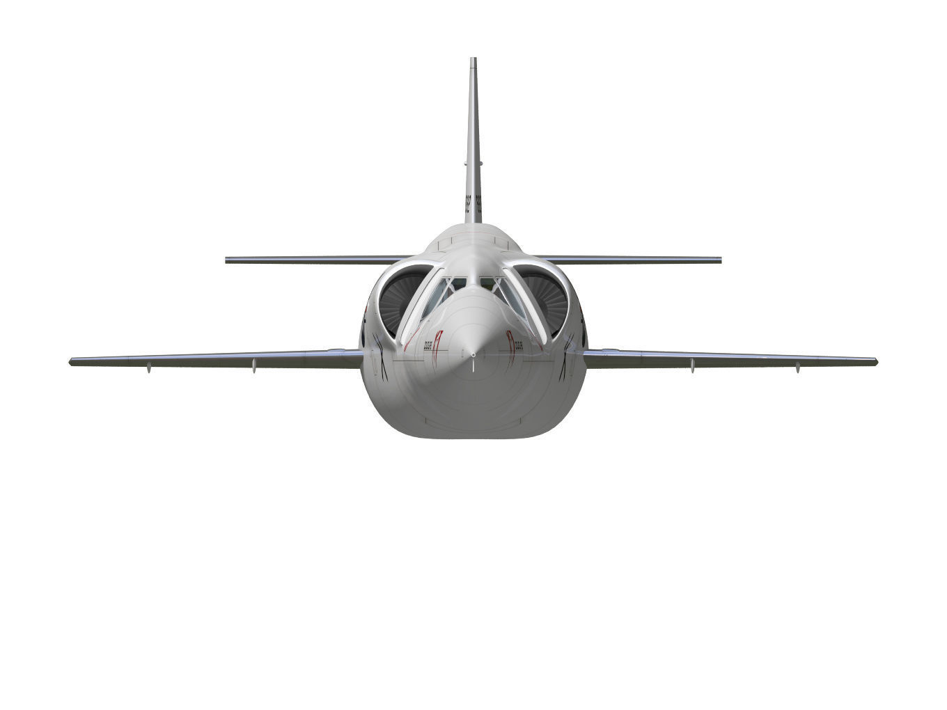 Douglas X-3 Stiletto 3D model_12