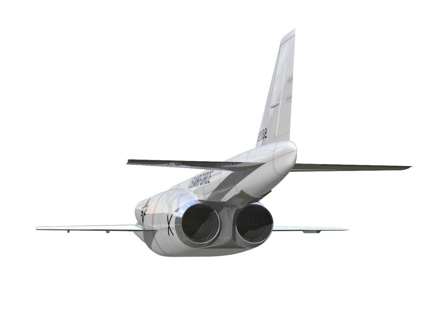 Douglas X-3 Stiletto 3D model_3