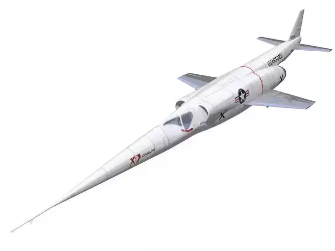 Douglas X-3 Stiletto 3D model