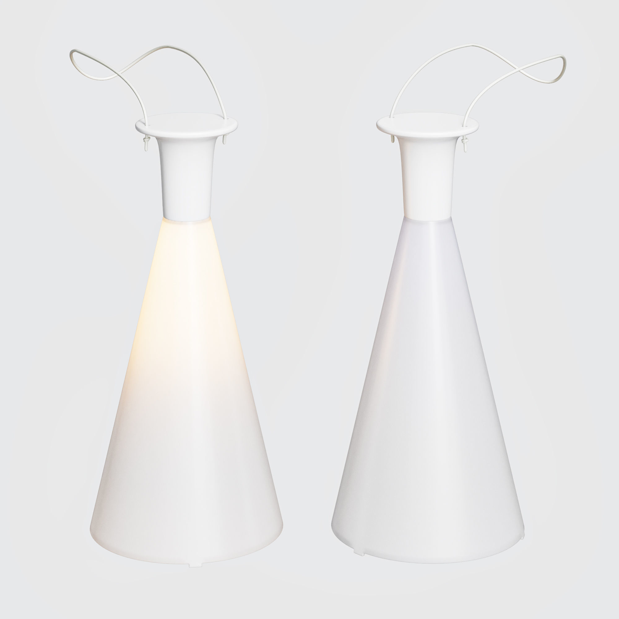 IKEA SOLVINDEN LED table lamps set 3D model_7