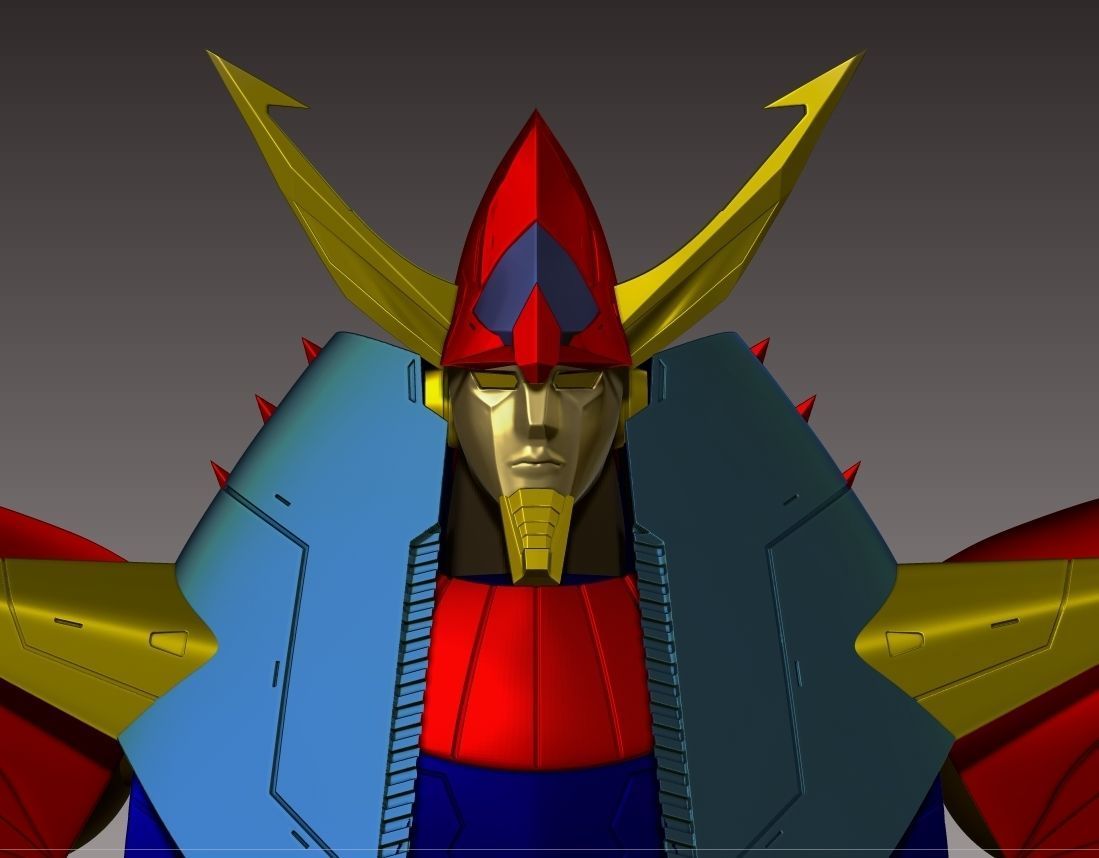 Robot Raideen 3D print model_17