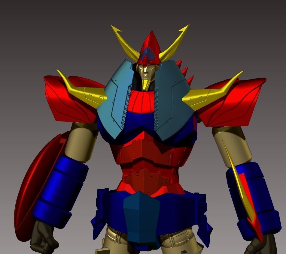 Robot Raideen 3D print model_20