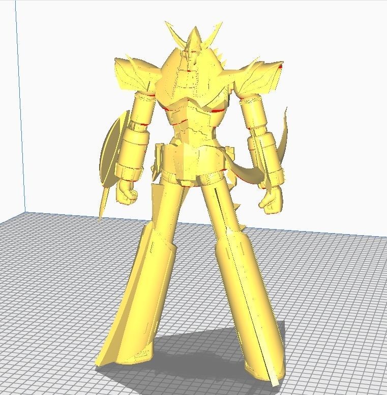 Robot Raideen 3D print model_32
