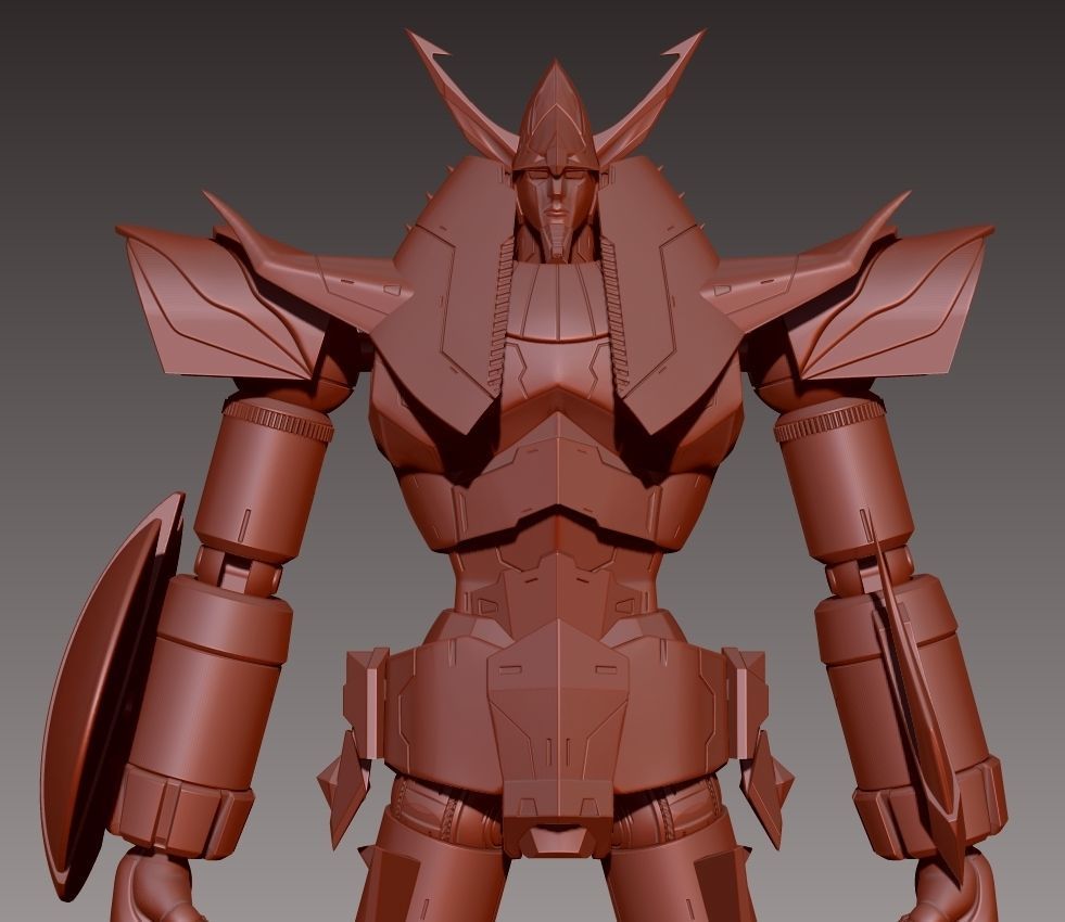 Robot Raideen 3D print model_26
