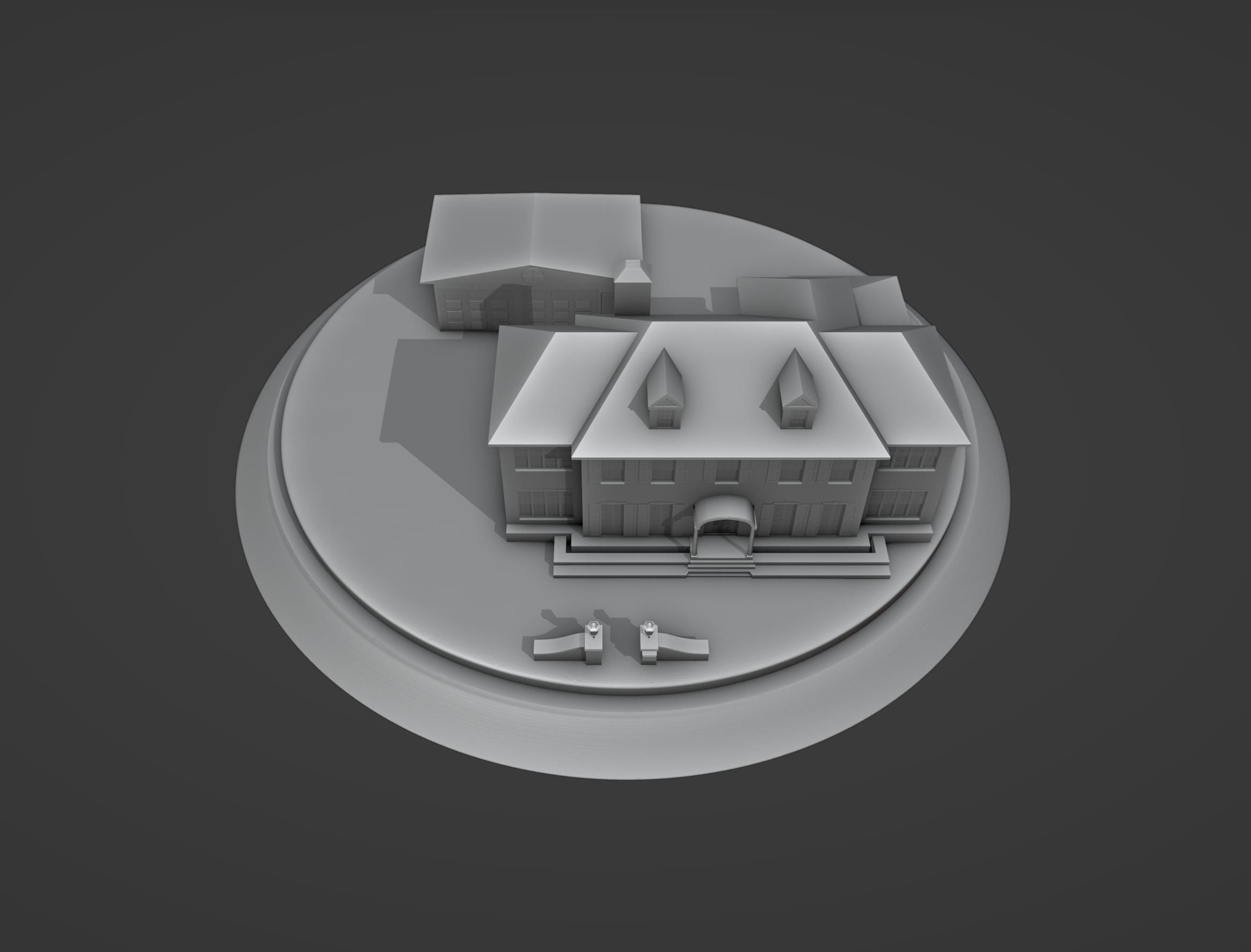 Home alone House and Garage 3D print model_7