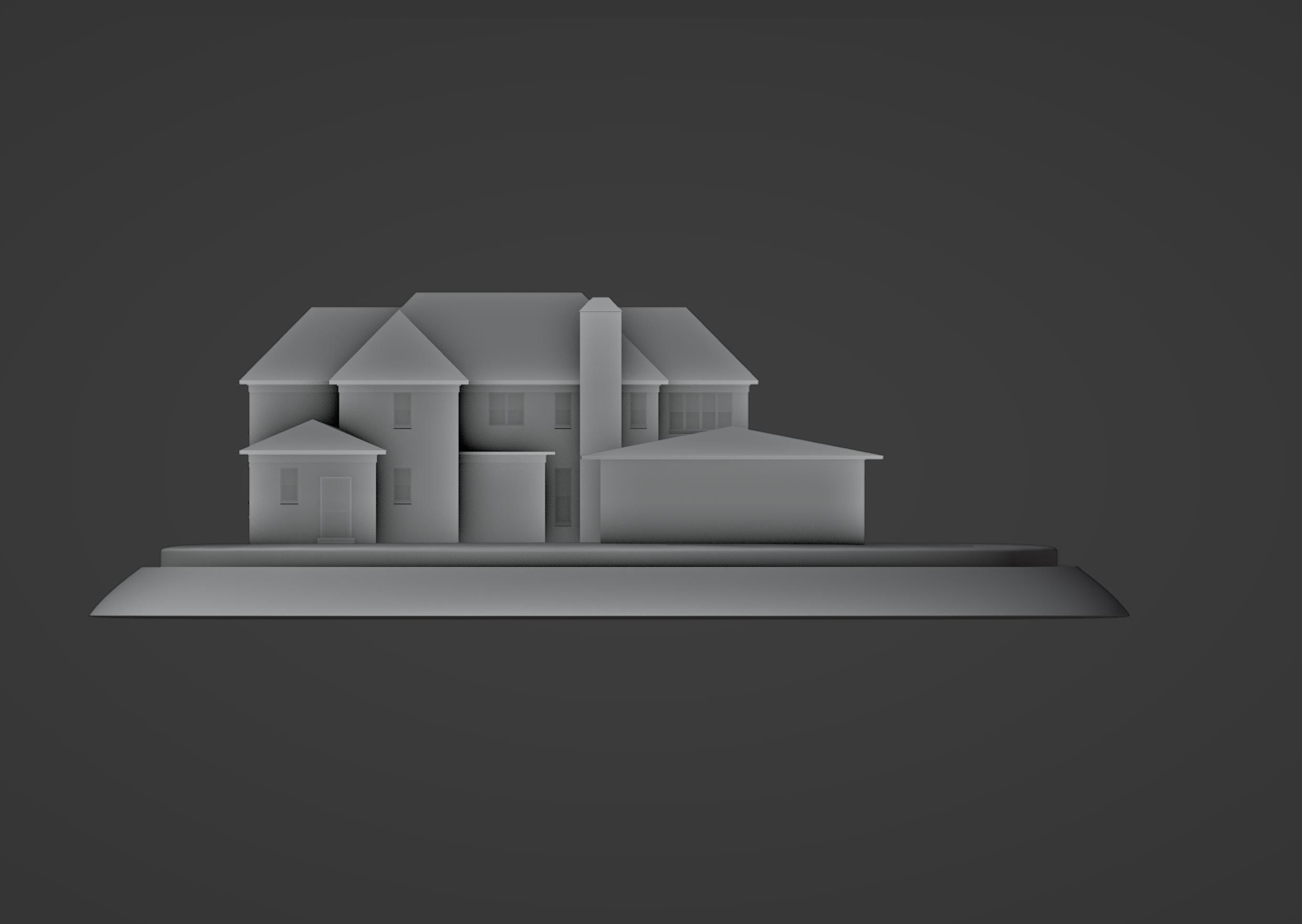 Home alone House and Garage 3D print model_4