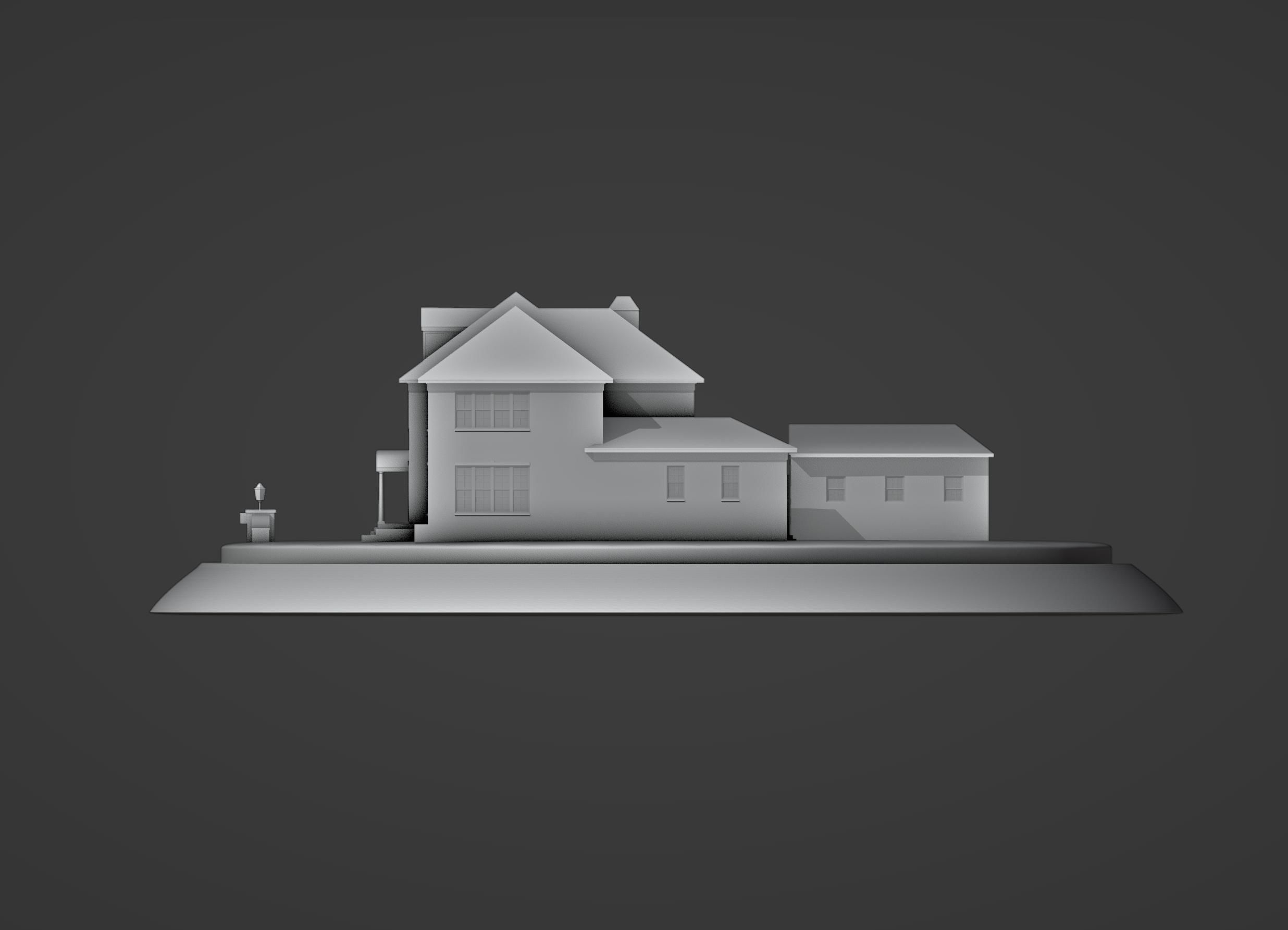 Home alone House and Garage 3D print model_8