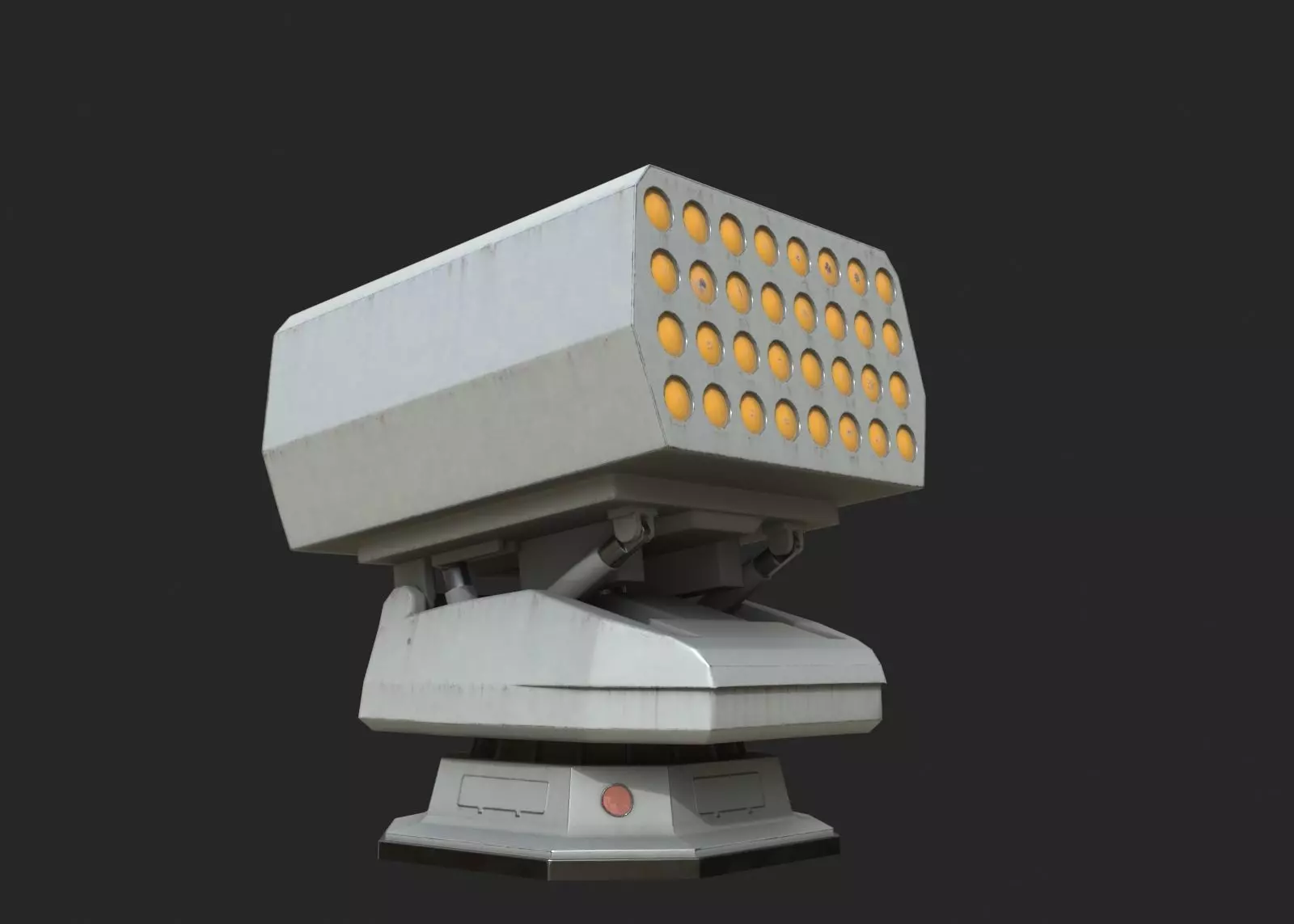 Chinese Navy Type 726-4A decoy launching device Low-poly 3D model_0