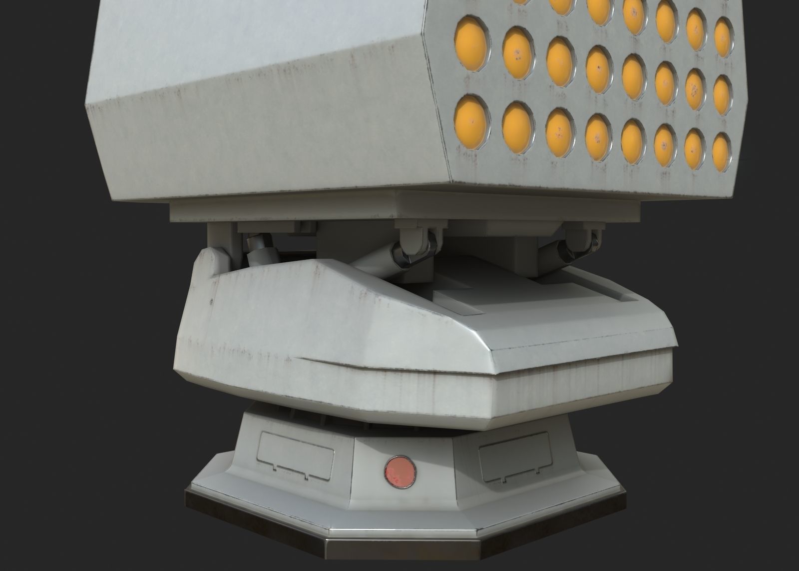 Chinese Navy Type 726-4A decoy launching device Low-poly 3D model_8