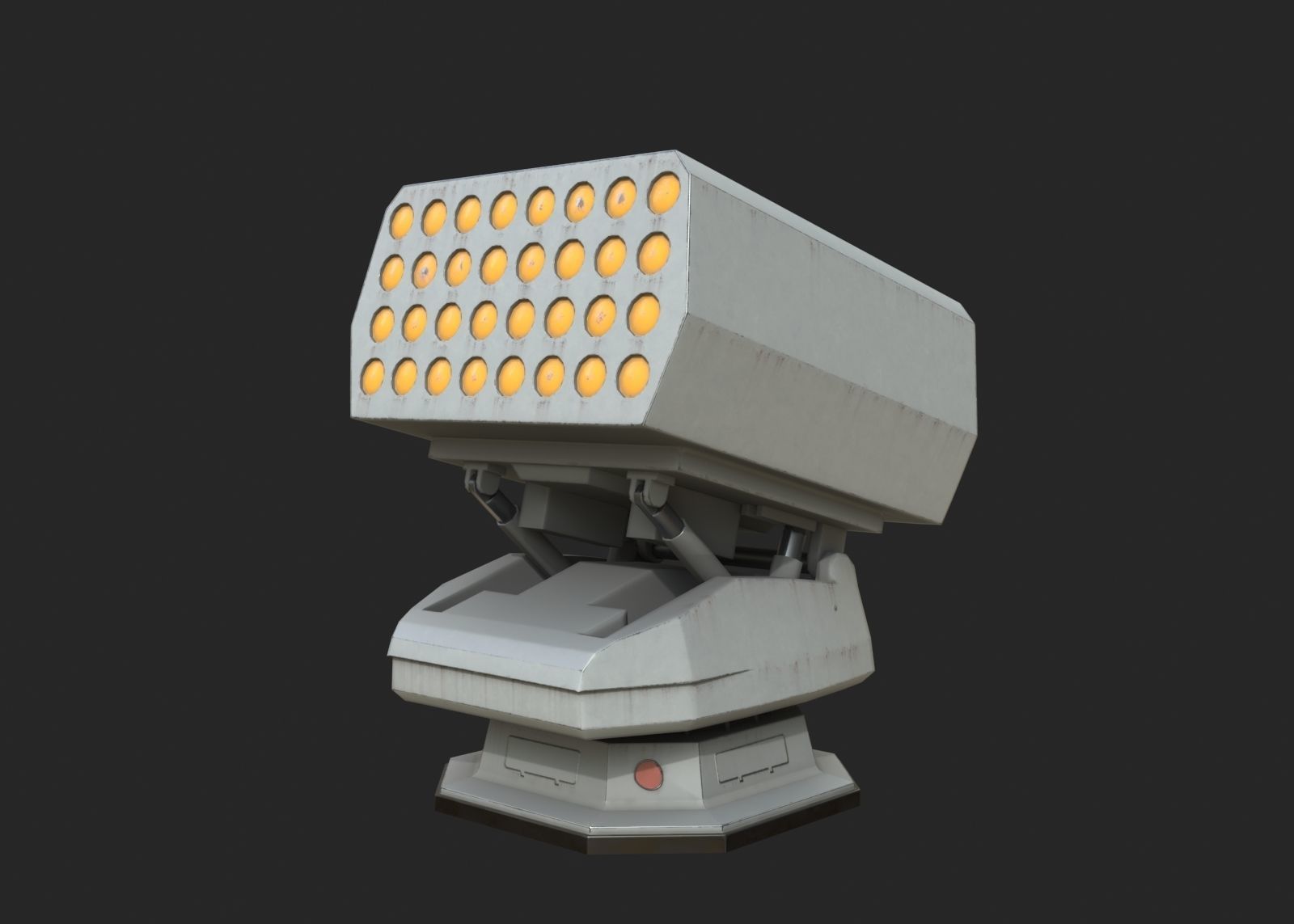 Chinese Navy Type 726-4A decoy launching device Low-poly 3D model_2