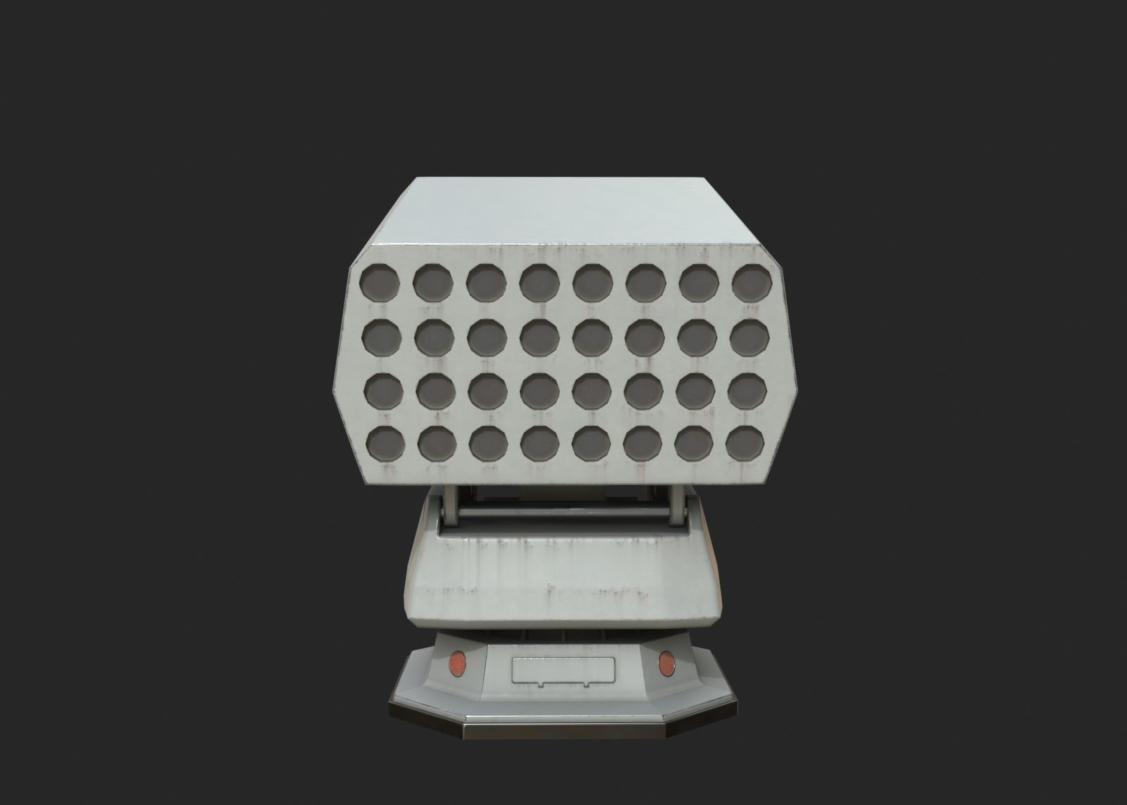 Chinese Navy Type 726-4A decoy launching device Low-poly 3D model_7