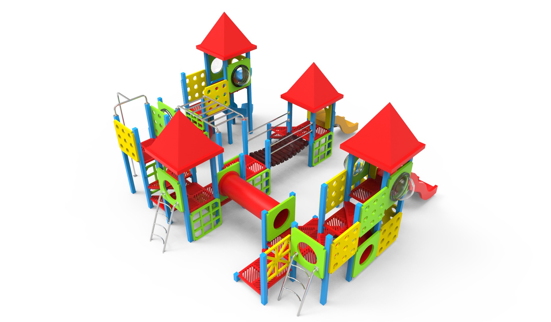 Play Ground  Low-poly 3D model_7