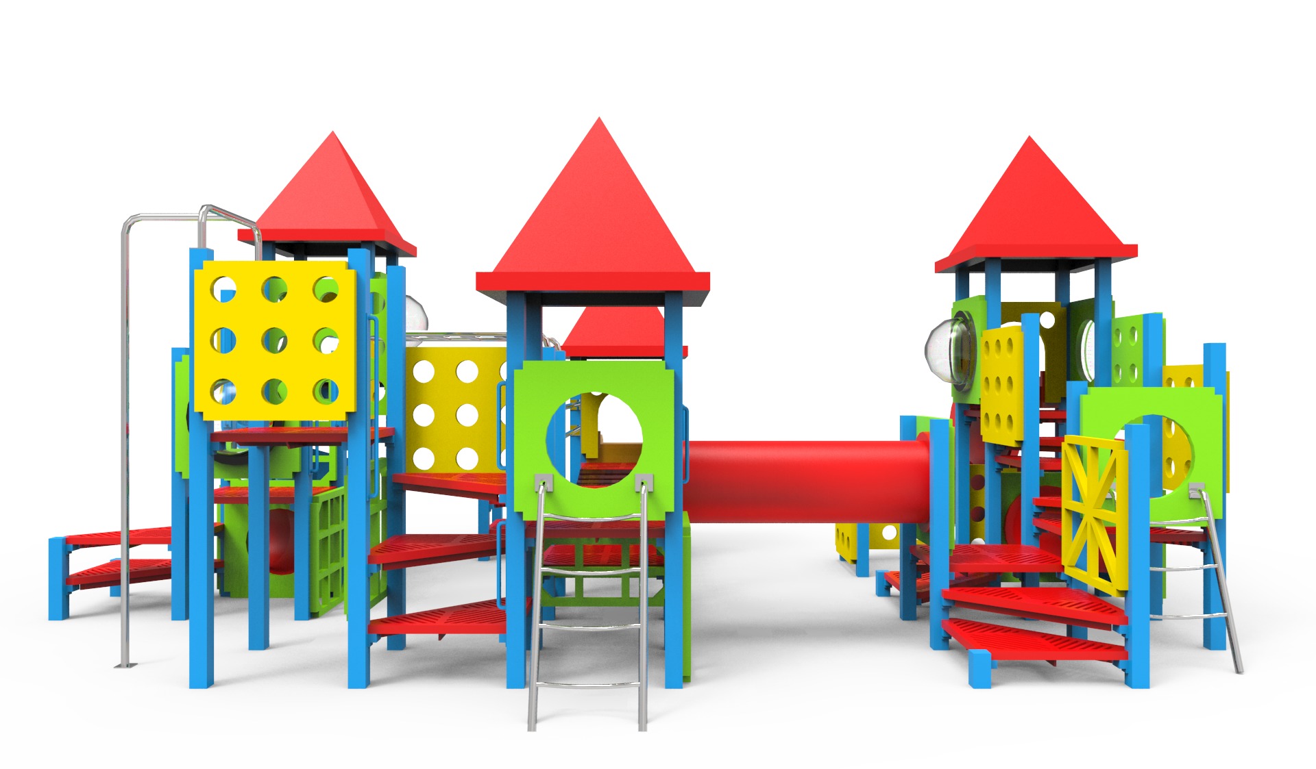 Play Ground  Low-poly 3D model_3