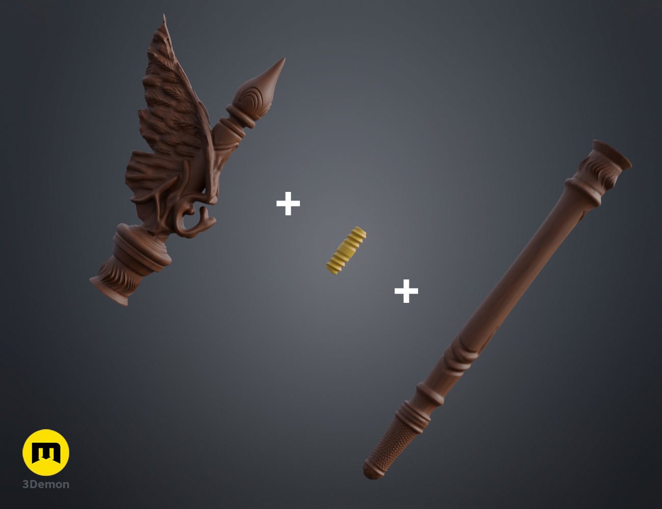 Celine Castillon wand 3D print model_6