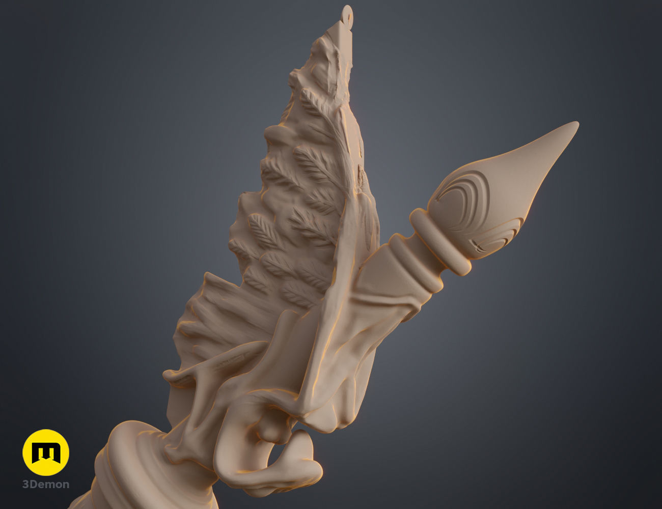 Celine Castillon wand 3D print model_9