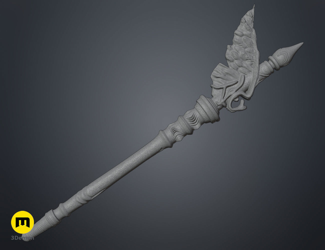 Celine Castillon wand 3D print model_10