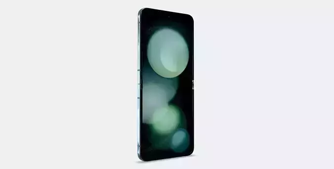 Samsung Galaxy Z Flip Mint Low-poly 3D model