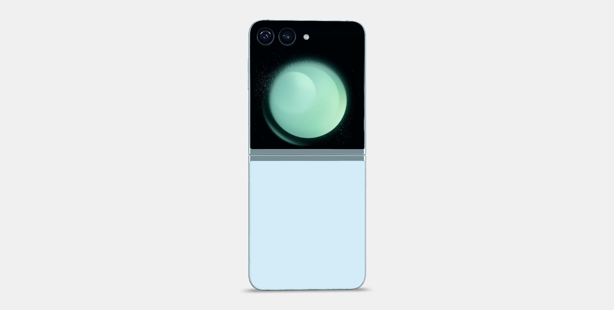 Samsung Galaxy Z Flip Mint Low-poly 3D model_14