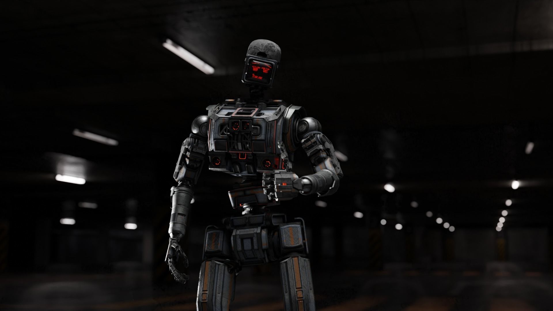 Sci Fi Robot Model V3 3D model_12