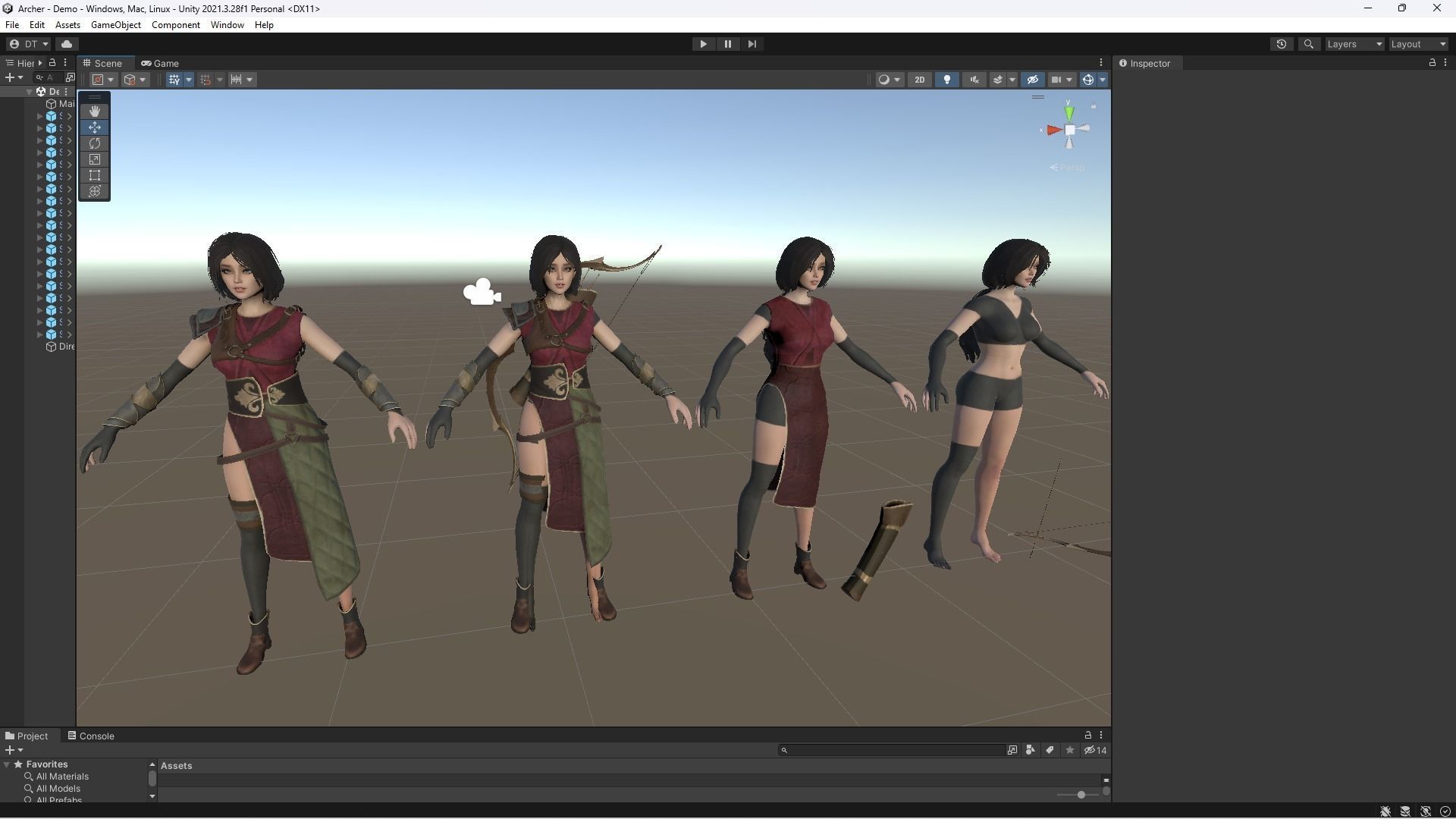 Archer - Female Character Low-poly 3D model_10