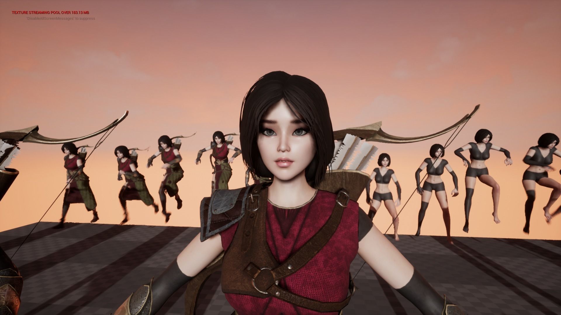 Archer - Female Character Low-poly 3D model_16