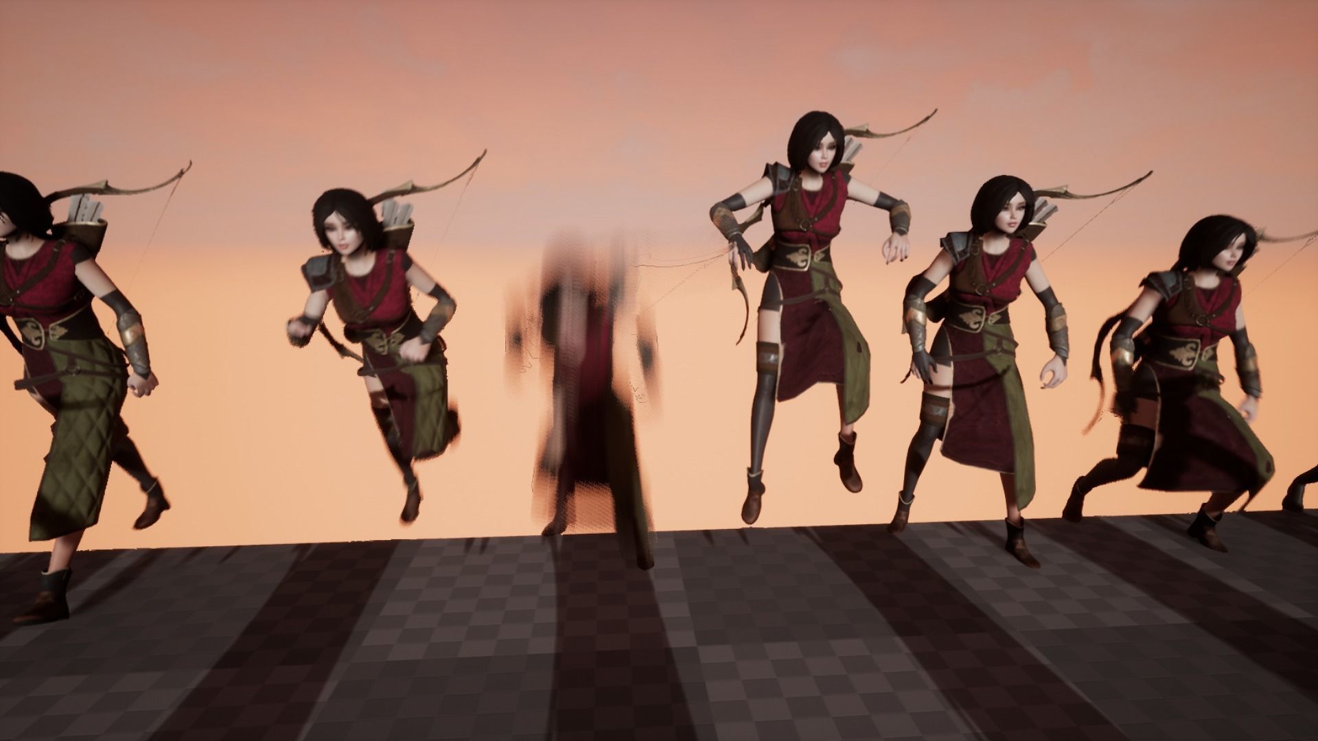 Archer - Female Character Low-poly 3D model_15