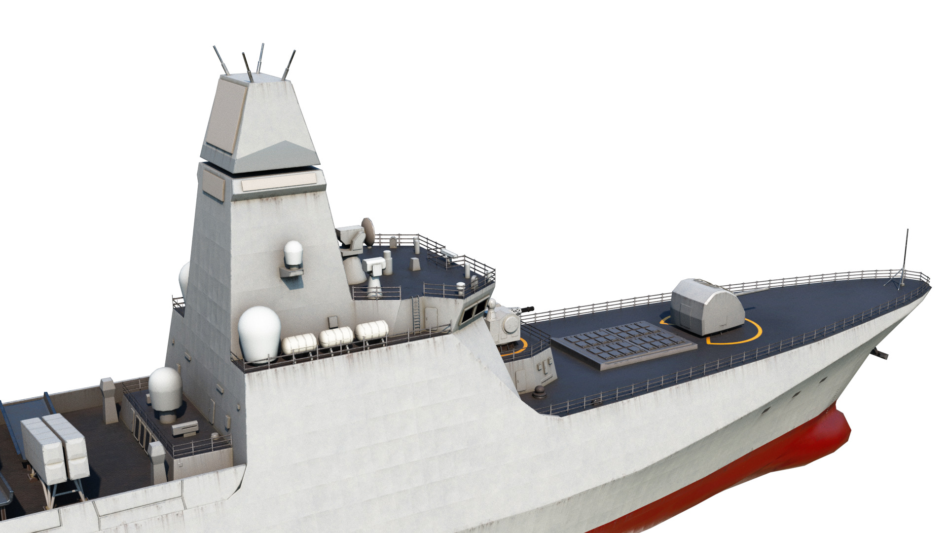 PLAN Type 054B frigate Chinese Navy Jiangkai III class Low-poly 3D model_6