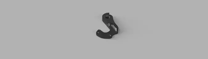 Bicycle Derailleur Hanger 3D Model for CNC 3D Printing