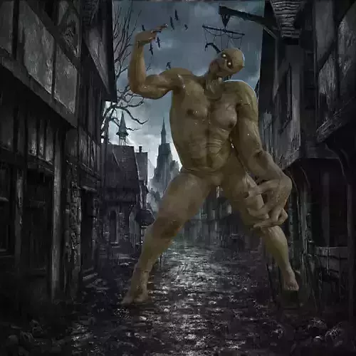 3D Scary Zombi Rigged