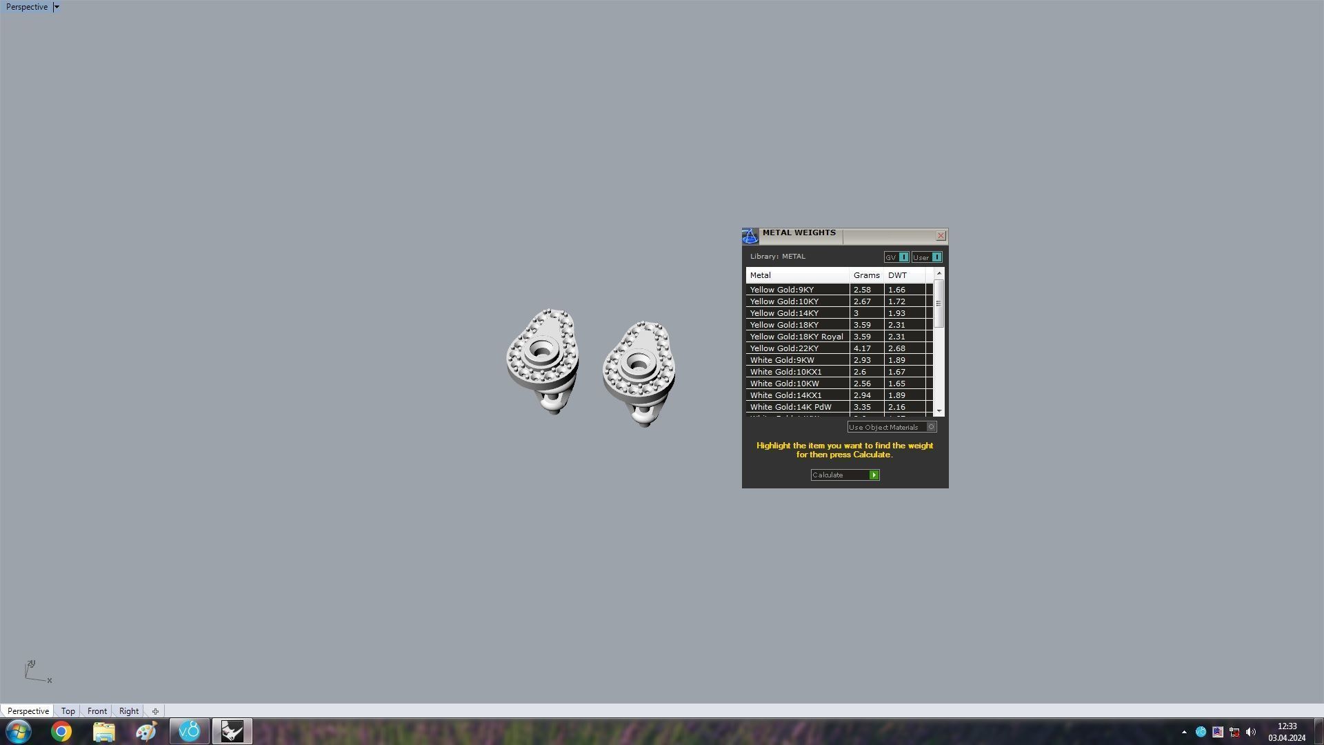 Avocado Stud Earrings 3D print model_5