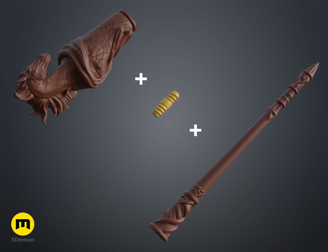 Vincent Duc wand 3D print model_6