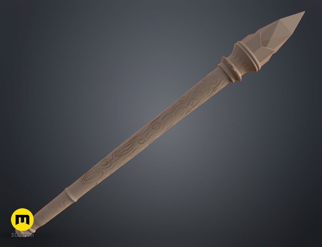 Davet Dumont wand 3D print model_7