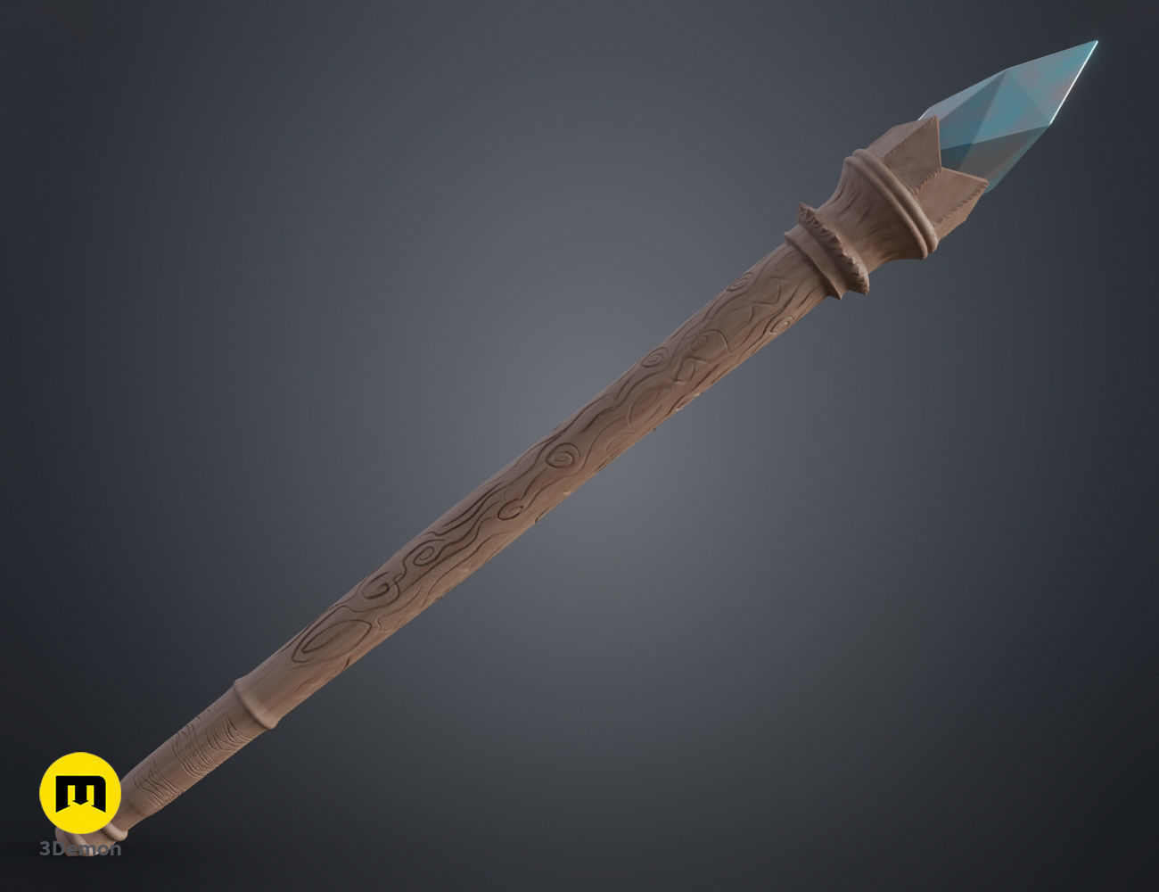 Davet Dumont wand 3D print model_5