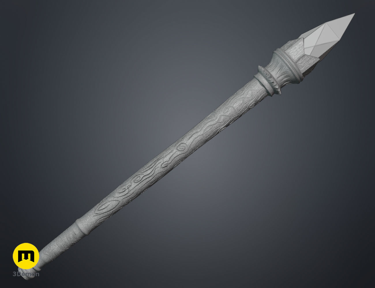 Davet Dumont wand 3D print model_8