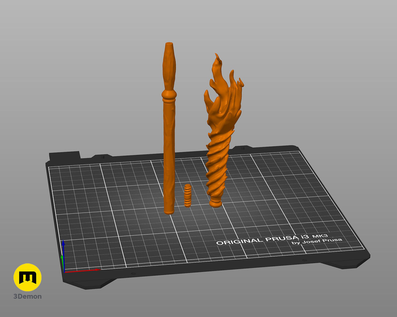 Cybele Peltier wand 3D print model_4