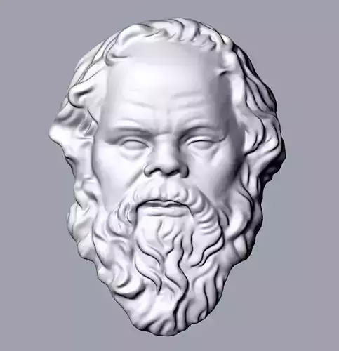 Socrates bas relief