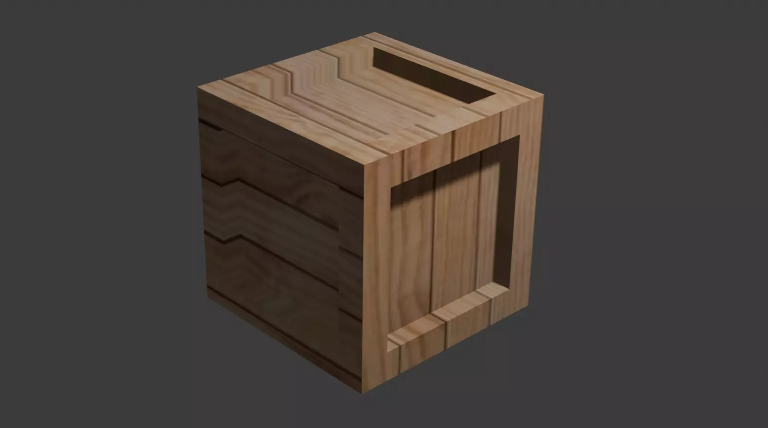 box model 3D blender 3D print model_0