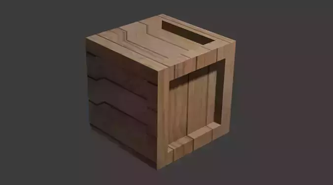 box model 3D blender 3D print model