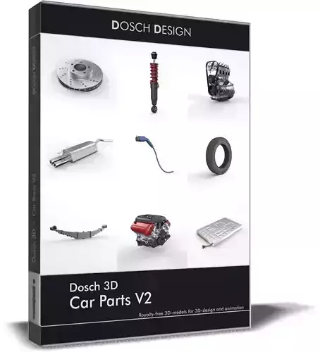 Dosch 3D - Car Parts V2 3D model