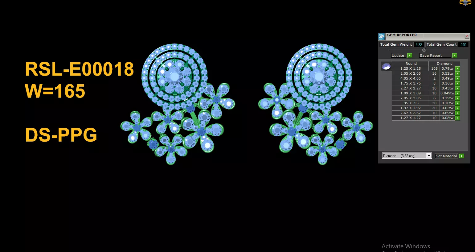 Fantastic Earring really popular in Asia Free 3D print model
